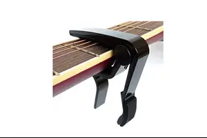 per chitarra acustica chitarra elettrica VOARGE Capotasto capotasto per chitarra con plettro in lega di zinco ukulele colore legno basso